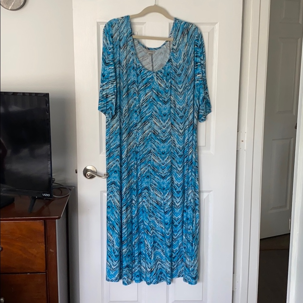 Flirty plus size summer swing dress